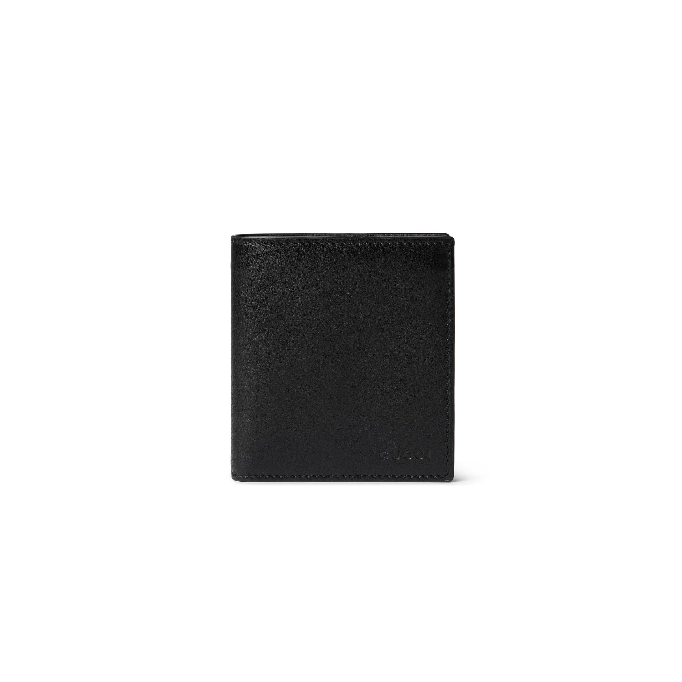 GUCCI GG EMBLEM BI-FOLD EMBOSSED WALLET 818949 (20*10cm)